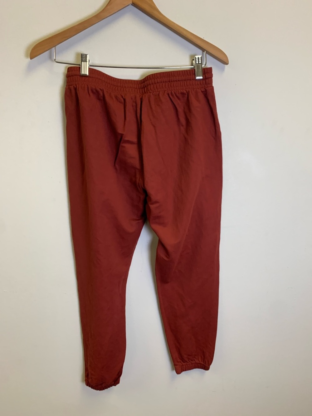 R. Sofia Rust Red Drawstring Joggers - Picture 4 of 4